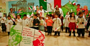 La scuola dell'infanzia celebra i 150 anni dell'Unità d'Italia