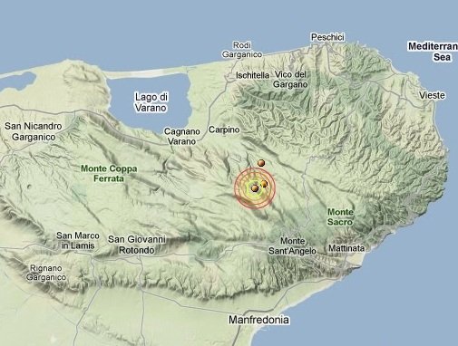 Lieve scossa sismica nel Gargano