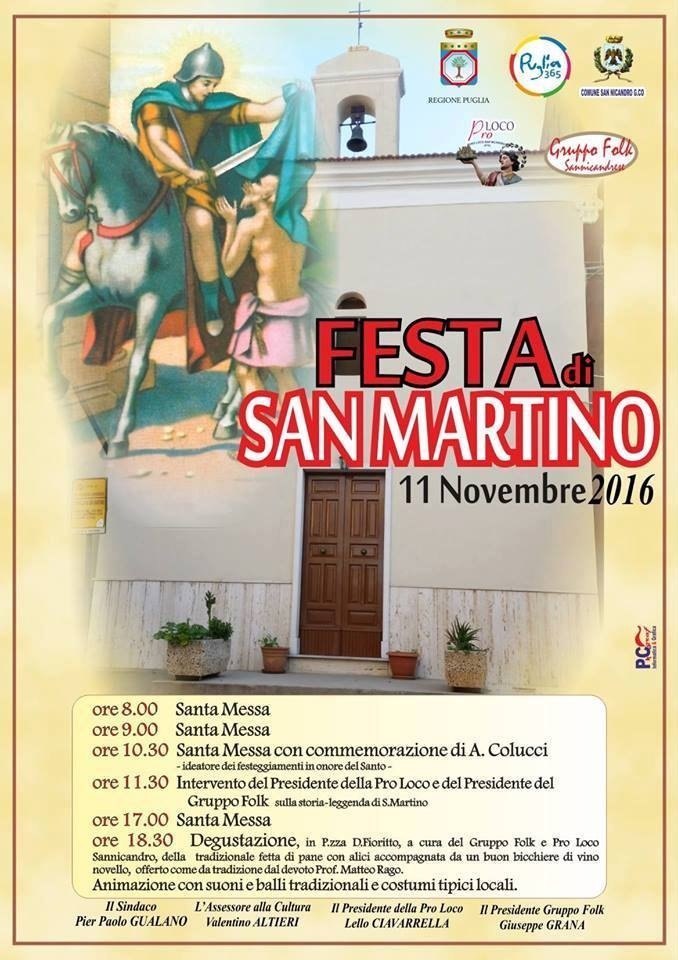Oggi la tradizionale festa di San Martino
