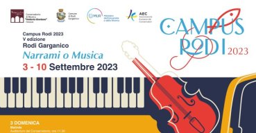 Musica: Campus Rodi 2023 dal 3 al 10 settembre