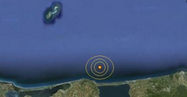 Scossa di terremoto in mare