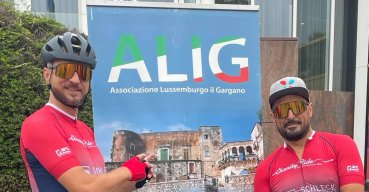 In bici per solidarietà dal Lussemburgo a San Nicandro