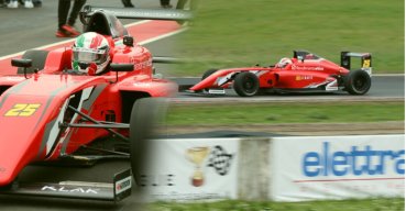 Andrea Giagnorio torna su una Formula 4, è primo nei test