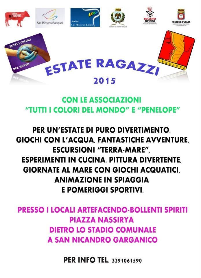 Torna "Estate Ragazzi 2015" con "Tutti i colori del mondo"