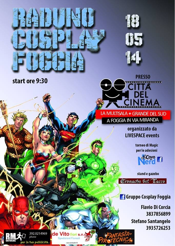 Il 18 maggio raduno Cosplay a Foggia