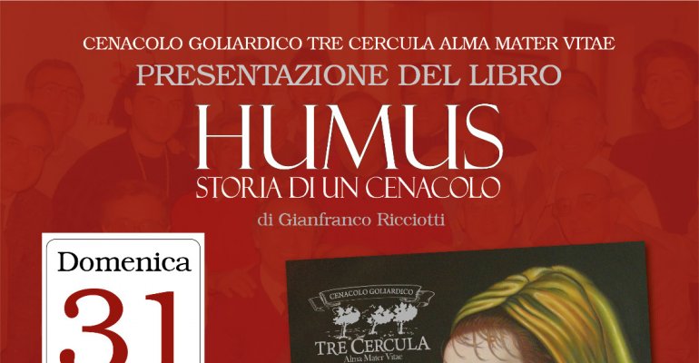 Il 31 ottobre la presentazione di "Humus storia di un cenacolo"