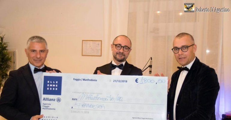 Allianz Foggia, tombolata per Francesca: raccolti 1800 euro