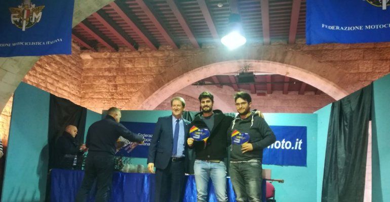 Premiati i campioni di motocross Mascolo e Del Conte