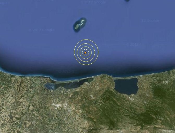 Lieve scossa sismica in mare