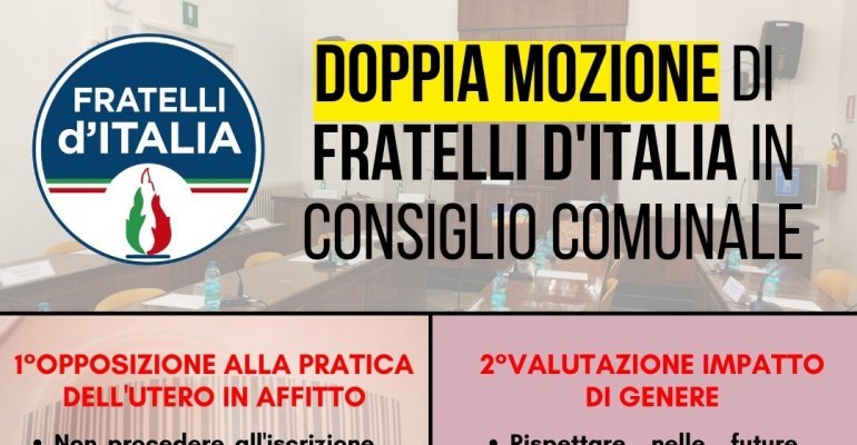 Fratelli d'Italia: due mozioni a sostegno dei diritti delle donne
