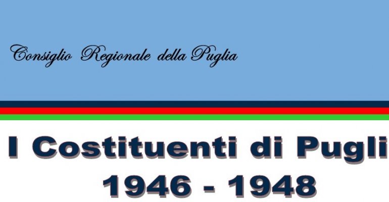 Consiglio regionale, presentazione libro I costituenti di Puglia