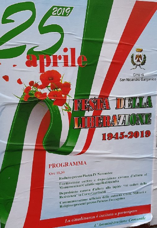 Festa della Liberazione, il programma delle commemorazioni
