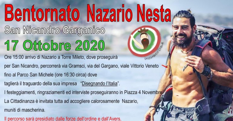 Il rientro di Nazario Nesta a San Nicandro sarà il 17 ottobre