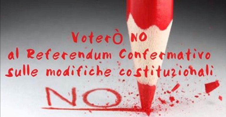 Insieme per un “NO“ al Referendum sulla Costituzione