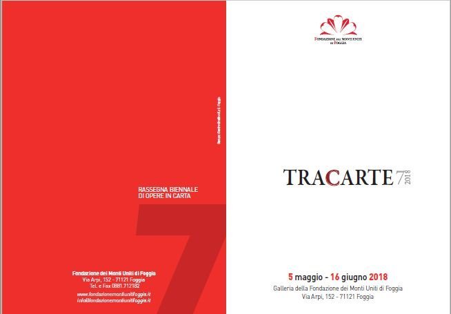 Anna Giagnorio alla Biennale "TraCarte" di Foggia