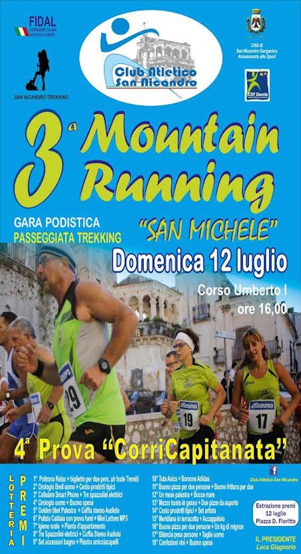 3^ edizione della "Mountain running San Michele"