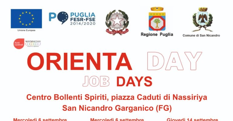 Giornata dedicata all'Orienta Day, Job days